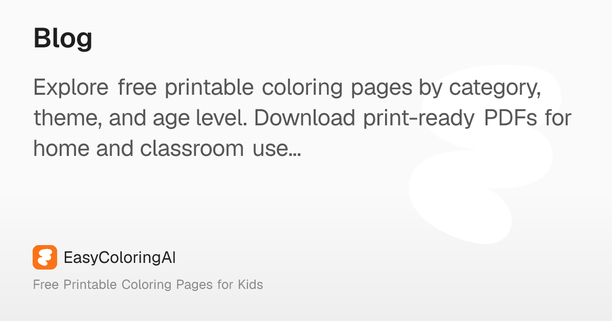 Blog – EasyColoringAI